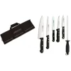 Mallette de cuisine 5 couteaux de cuisine et un fusil Arcos Universal Noir