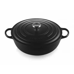 Marmite en Fonte 32 cm Noir Mat Le Creuset Signature