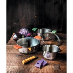Marmite Mutine Ø 24 cm Manche Amovible Inox Cristel