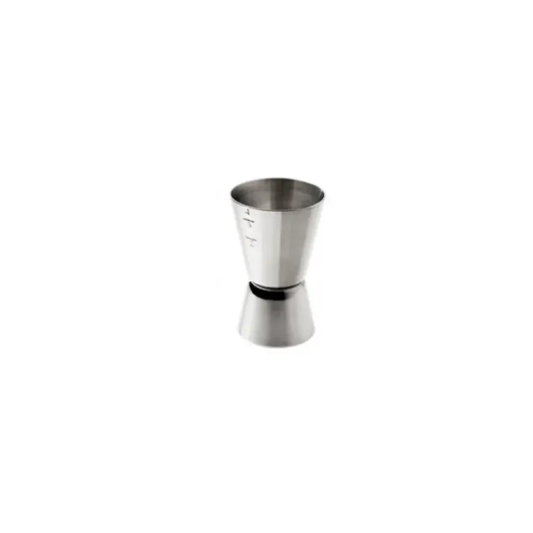 Mesure Double à Alcool 2 et 4 cl inox