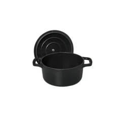 Mini Cocotte en Fonte Ronde 16 cm Noir Mat Chasseur