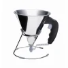 Mini Entonnoir à Piston Inox Noir KWIK De Buyer
