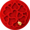 Mini Moule Silicone Coeur ⌀ 6 x H 0,2 cm (x6) Silikomart