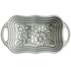 Moule à Cake Fleurs et Abeilles Toffee Nordic Ware