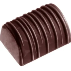 Moule à chocolat 24 Bonbons Rectangle décors striés Chocolate World