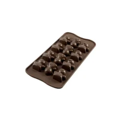Moule à Chocolat 12 Bonshommes Easy Choc - Silicone Spécial Chocolat