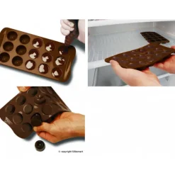 Moule à Chocolat 15 Coeurs Easy Choc - Silicone Spécial Chocolat