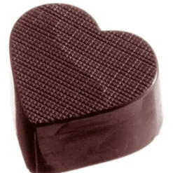 Moule à chocolat Cœur à Carreaux (x32) Chocolate World