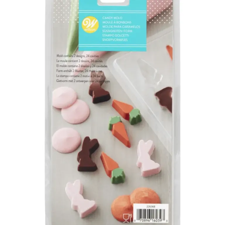 Moule à Chocolat Mini Lapins et Carottes Wilton