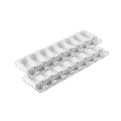 Moule à Glace Silicone 16 Mini Esquimaux avec bâtonnets SilikoMart