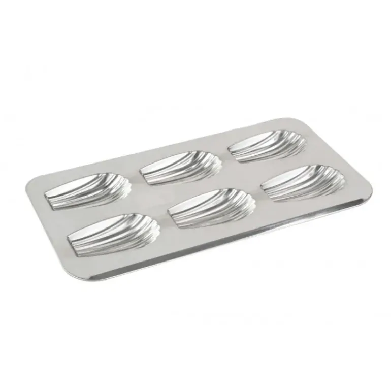 Moule 6 Madeleines XXL Fer Blanc Gobel