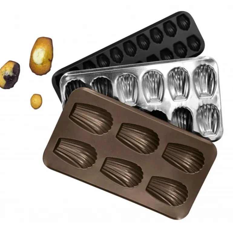 Moule 6 Madeleines XXL Fer Blanc Gobel