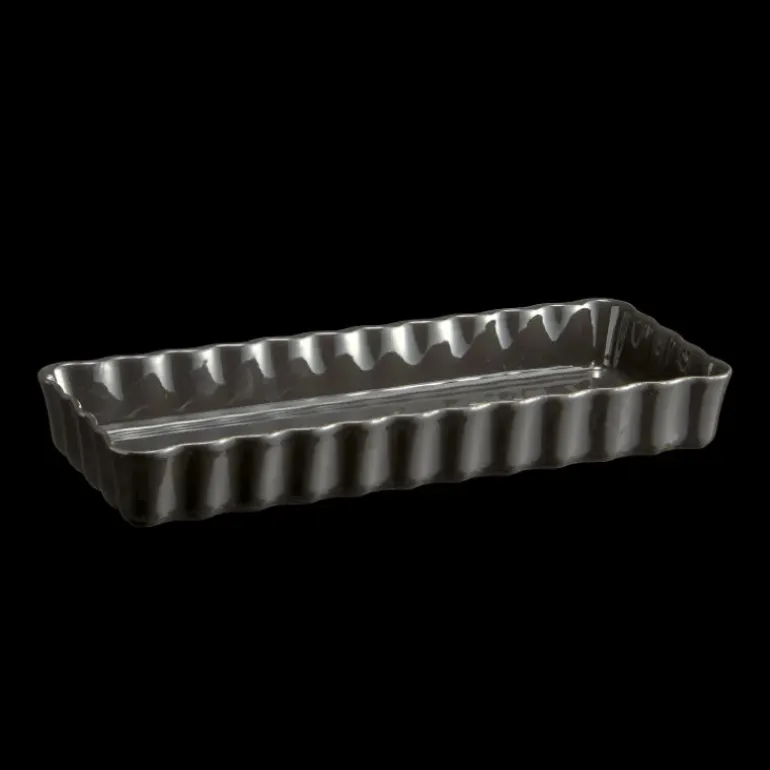 Moule à Tarte Rectangulaire en Céramique 15 x 36 cm Fusain Emile Henry