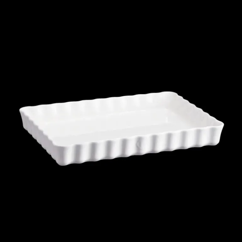 Moule à Tarte Rectangulaire en Céramique 33,5 x 24 cm Farine Emile Henry