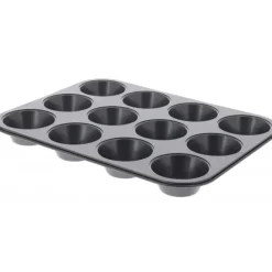 Moule Anti Adhésif 12 Muffins Ø 7 cm x H 3 cm De Buyer