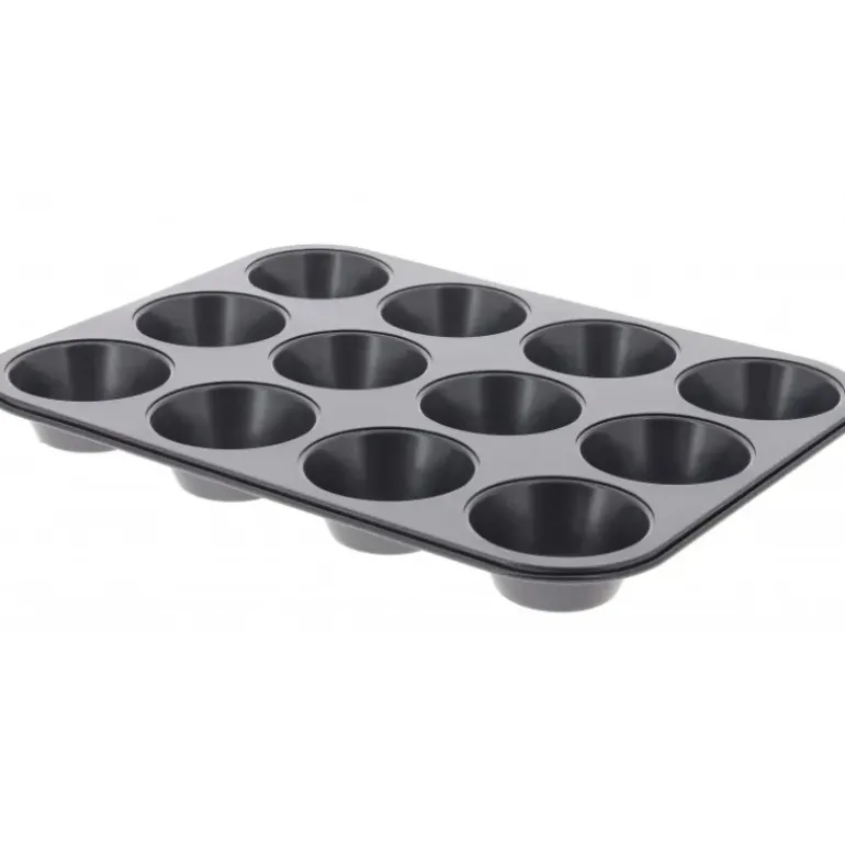 Moule Anti Adhésif 12 Muffins Ø 7 cm x H 3 cm De Buyer