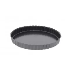 Moule Anti Adhésif Tarte Cannelée Droite Ø 24 cm x H 2,8 cm De Buyer