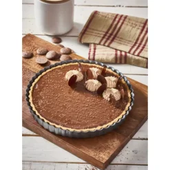 Moule Anti Adhésif Tarte Cannelée Droite Ø 24 cm x H 2,8 cm De Buyer