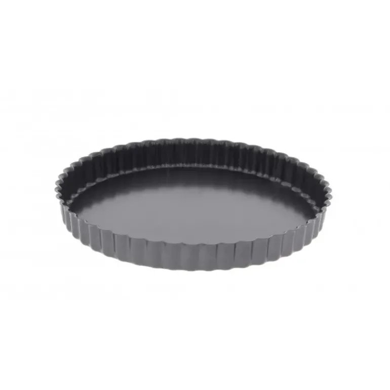 Moule Anti Adhésif Tarte Cannelée Droite Ø 32 cm x H 3 cm De Buyer