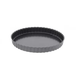 Moule Anti Adhésif Tarte Cannelée Fond Amovible Ø 28 cm x H 3 cm De Buyer