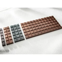 Moule Chocolat Barre 6 Carrés (x10) Chocolate World