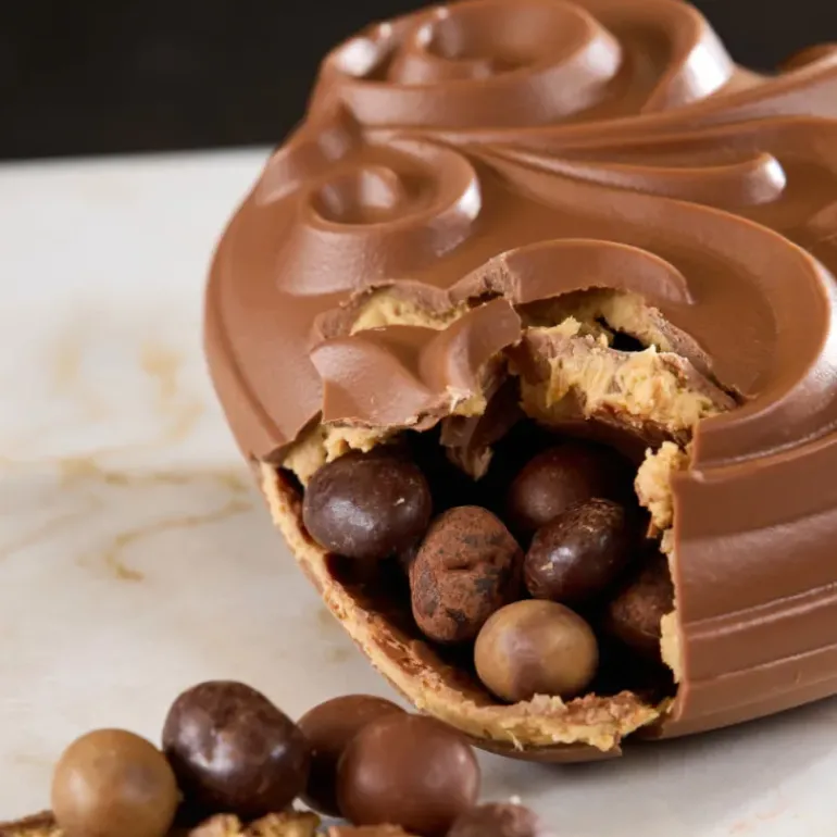 Moule Chocolat Cœur Baroque 15 cm x H 6,5 cm (x2) Pavoni