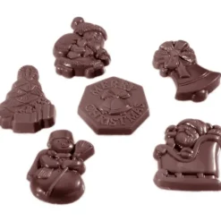 Moule Chocolat Figurines de Noël (x24) Chocolate World
