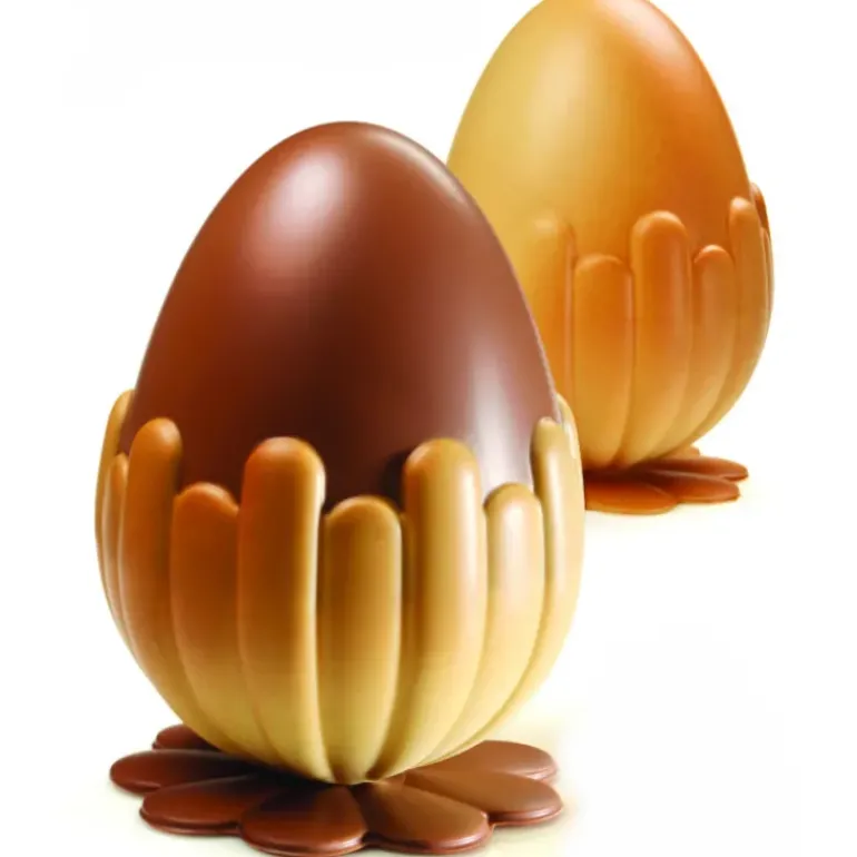 Moule Chocolat Oeuf Fleur Ø 15 x H 20 cm (x2) Pavoni