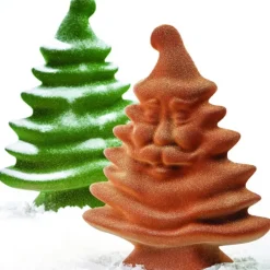 Moule Chocolat Sapin de Noël Vivant 16 x 7,5 cm x H 20 cm (x2) Pavoni