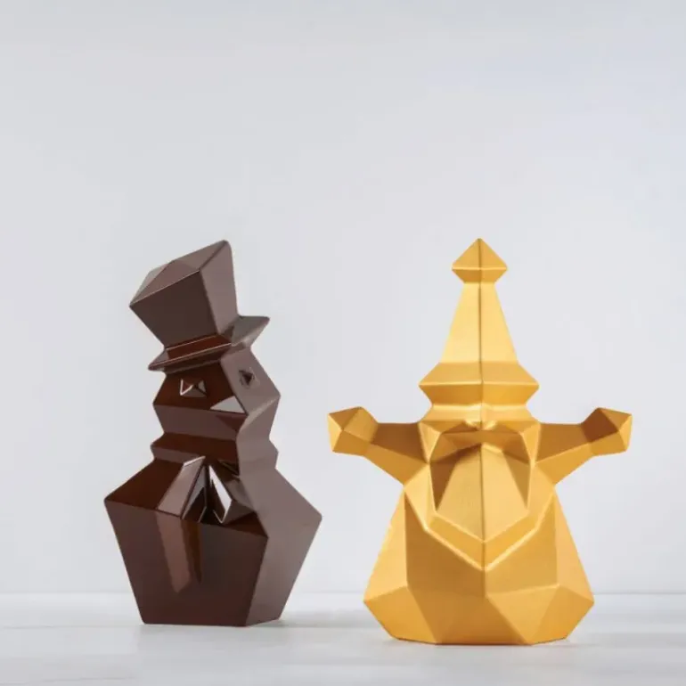 Moule Chocolat Snowman 12,5 x 12,1 x H 20 cm (x2) Pavoni