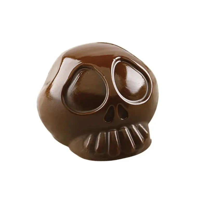 Moule Chocolat Tête de Mort Halloween 12 Empreintes Silikomart