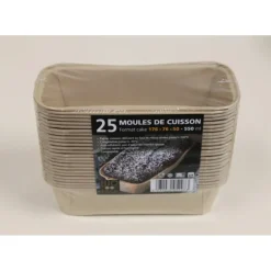 Moule de cuisson papier cake 176 mm - 550 ml Bio Food Pack