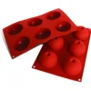 Moule demi sphère bout enfoncé silicone souple pro