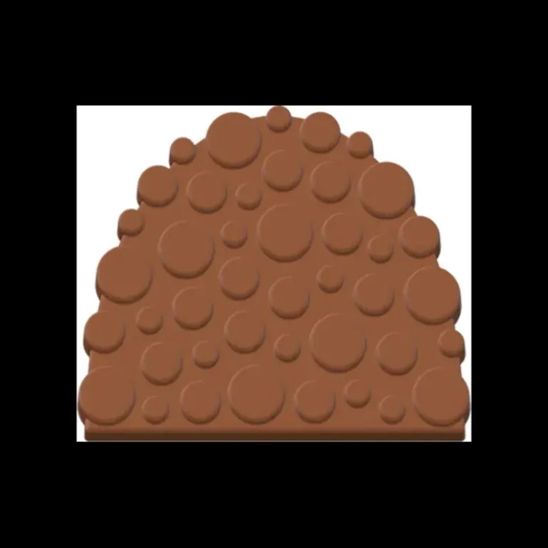 Moule Embout de Bûche 9010 Bulle 8,8 x 7,5 cm (x6)