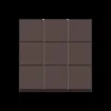 Moule Embout de Bûche Carré 9009 Carreaux 8 cm (x6)