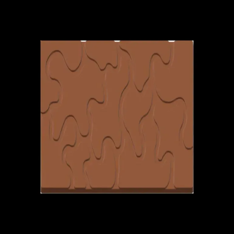 Moule Embout de Bûche Carré 9003 Fondu 8 cm (x6)