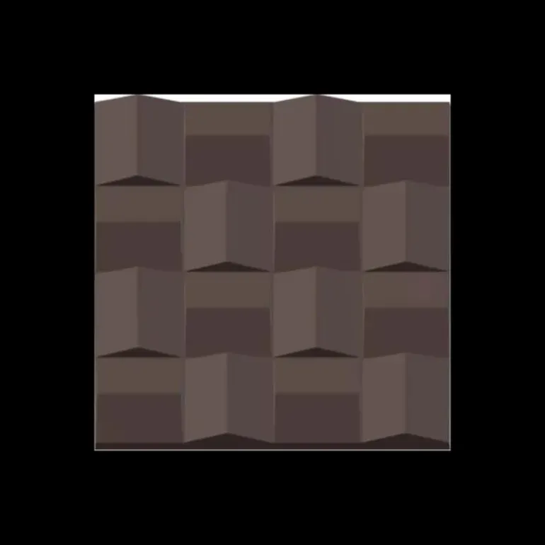 Moule Embout de Bûche Carré 9002 Panier 8 cm (x6)