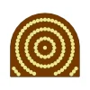 Moule Embout de bûche Perles 78 x 85 mm Mallard Ferrière