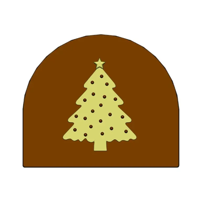Moule Embout de bûche Sapin de Noël 80 x 68 mm Mallard Ferrière