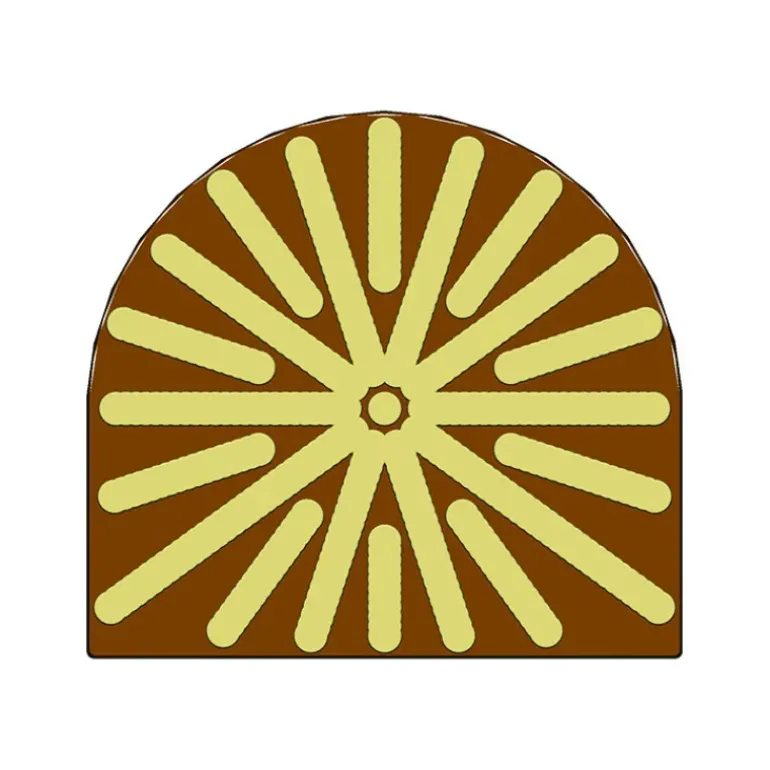 Moule Embout de bûche Soleil 78 x 85 mm Mallard Ferrière