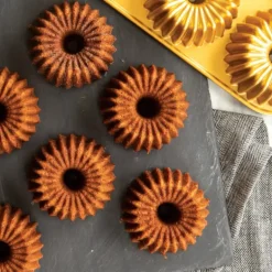 Moule Mini Bundt Brilliance (x6) Gold Nordic Ware