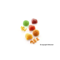 Moule Pâte de Fruit Fraise 24 empreintes 10ml SilikoMart Professional