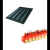 Moule Silicone 4 Bûches Rondes 49,5 x 8 x h 6,3 cm 2137ml SilikoMart Professional