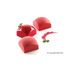 Moule Silicone 8 Carré Sphère 110ml SilikoMart Professional