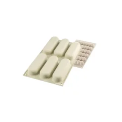 Moule Silicone 6 Éclairs Chicss 13 x 3,8 cm Silikomart 3D Design