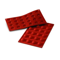Moule Silicone 24 Demi-sphères 3 cm x H 1,5 cm Silikomart