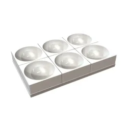 Moule Silicone 6 Demi-Sphères 18 x H 9 cm Silikomart Professional