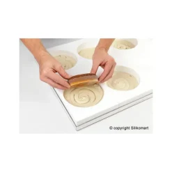 Moule silicone 6 empreintes rondes Ø180 mm Silikomart