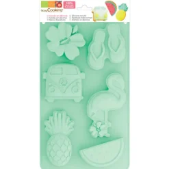 Moule Silicone 6 Gâteaux Summer 29,5 x 17,5 cm Scrapcooking