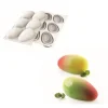 Moule Silicone 6 Mangues 9,3 x 5,7 cm 130ml SilikoMart Professional